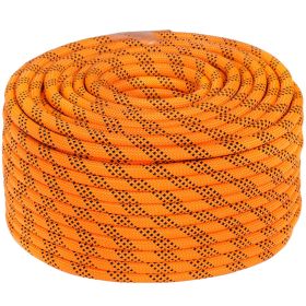 Dacron Rope Emergency Rappelling Double Braid Polyester Rope (Length: 200 Ft, Diameter: 7/16 inch)